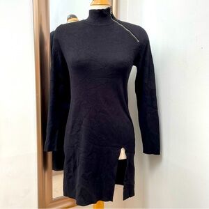 Cable and Gauge mock neck knit dress.